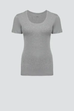 Basic Shirt aus Feinripp