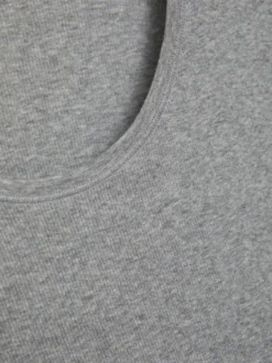 Basic Shirt aus Feinripp