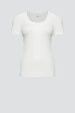 Basic Shirt aus Feinripp