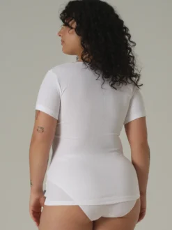 Basic Shirt aus Feinripp