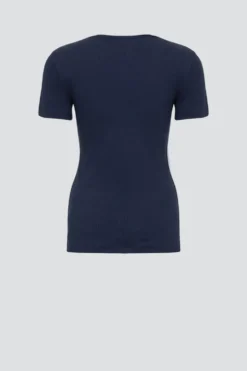 Basic Shirt aus Feinripp