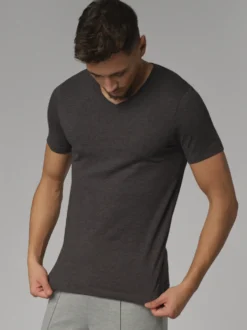 Basic Shirt kurzarm V-Ausschnitt