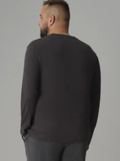Basic Shirt langarm Rundhals