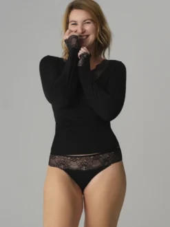 Jazz-Pants aus Modal mit Spitze