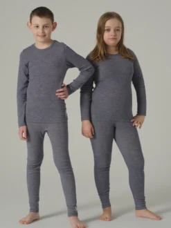Kinder Leggings mit Wolle-Seide
