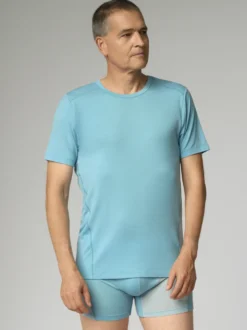 Kurzarm-Shirt aus Merinowolle | 150 g/m² | Extrem leicht auf der Haut | Atmungsaktiv