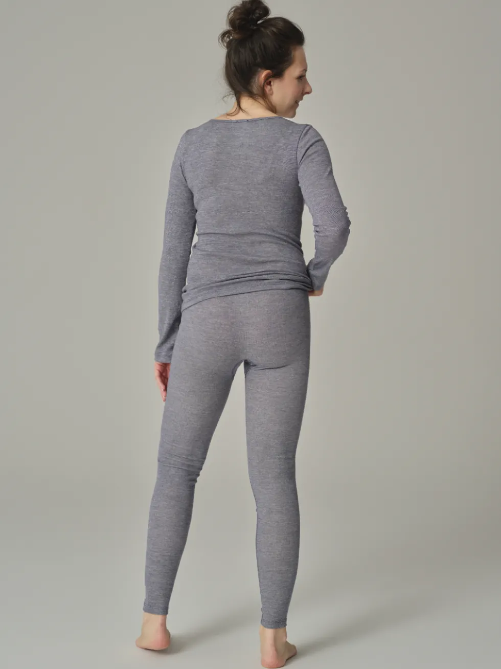 Leggings aus Merinowolle & Seide
