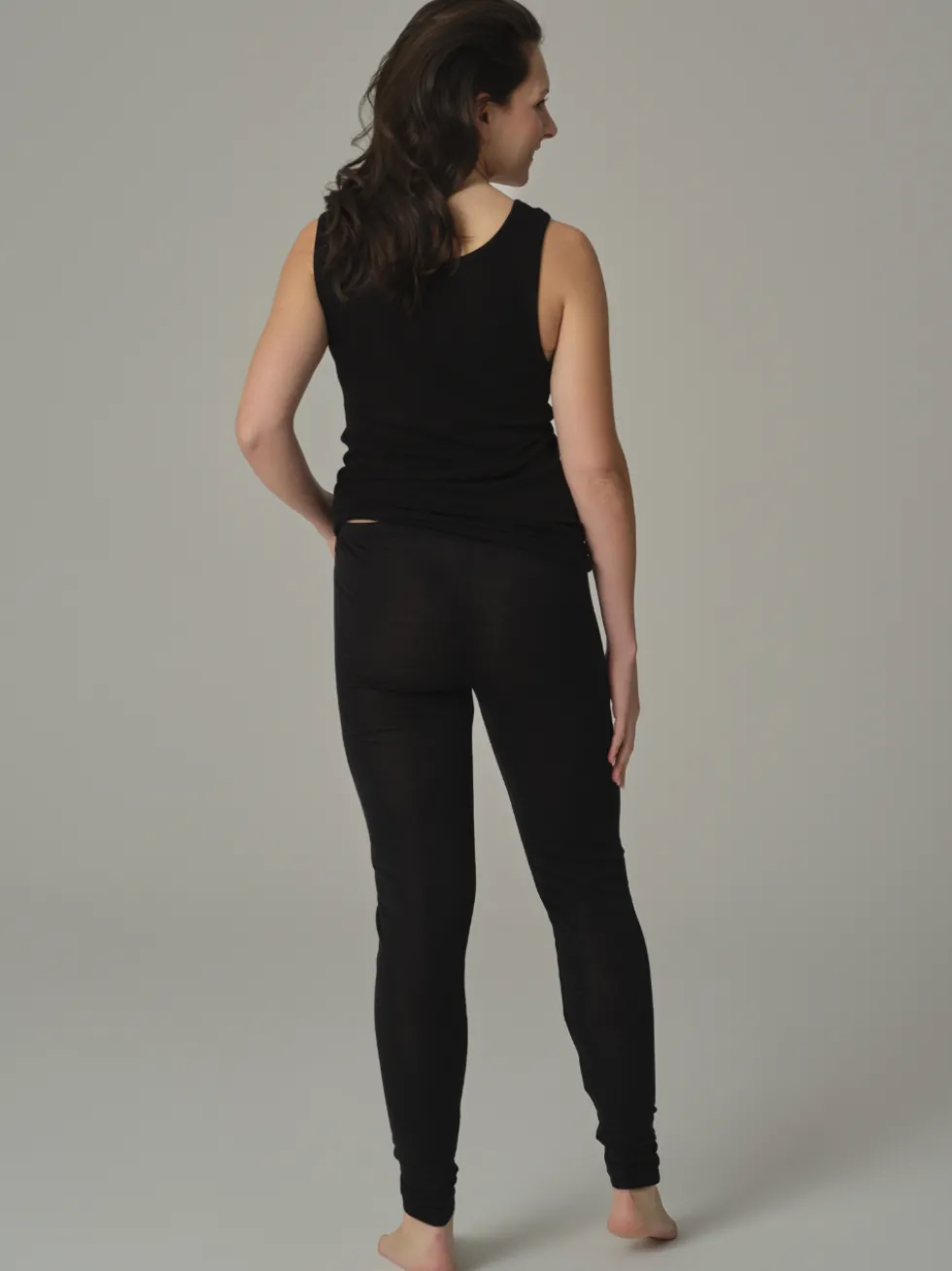 Leggings aus Merinowolle & Seide