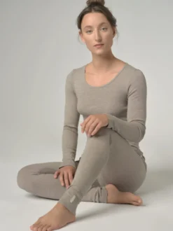 Leggings aus Merinowolle & Seide