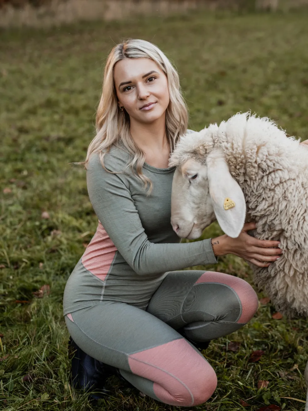 100 % Merinowolle-Hose für Damen | 190 g/m² | Exzellenter Wärmeschutz