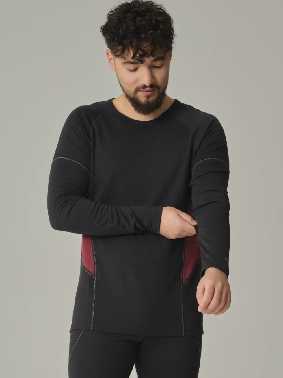 100 % Merinowolle-Shirt langarm | 190 g/m² | Hervorragendes Sweatmanagement dank integrierten Mesh-Einsätzen