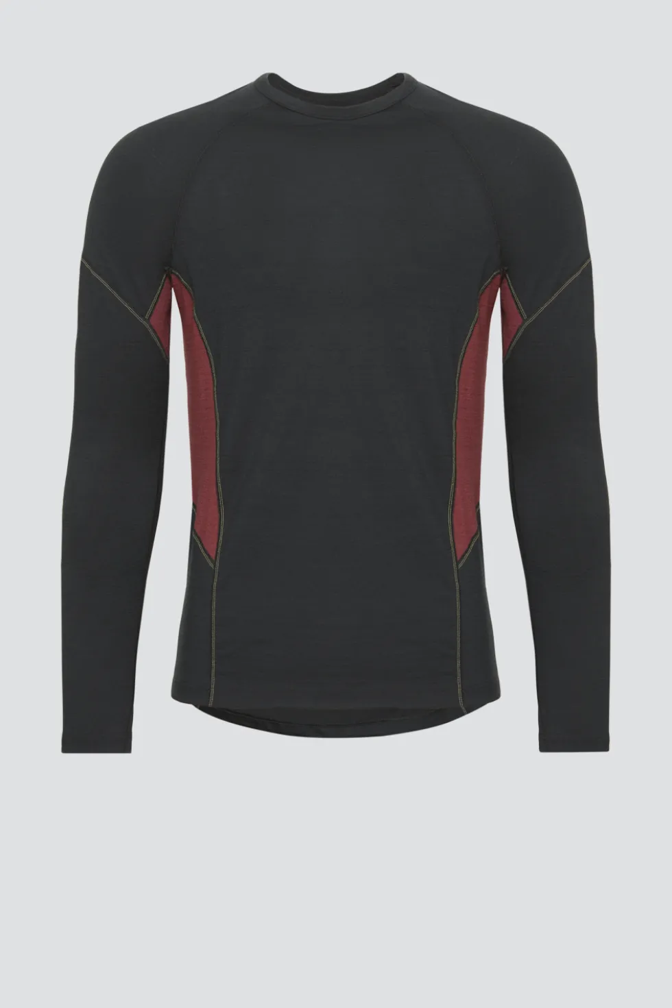 100 % Merinowolle-Shirt langarm | 190 g/m² | Hervorragendes Sweatmanagement dank integrierten Mesh-Einsätzen