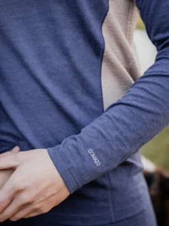 100 % Merinowolle-Shirt langarm | 190 g/m² | Hervorragendes Sweatmanagement dank integrierten Mesh-Einsätzen