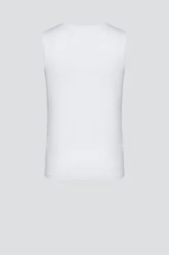 Ärmelloses Shirt aus Baumwolle und Micromodal