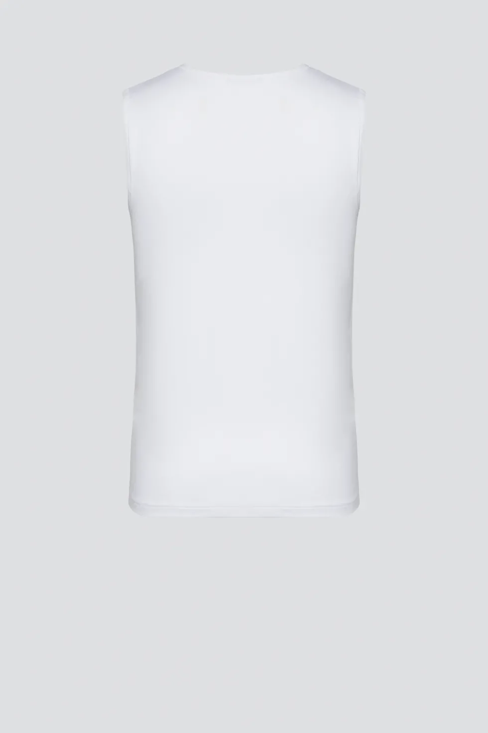 Ärmelloses Shirt aus Baumwolle und Micromodal