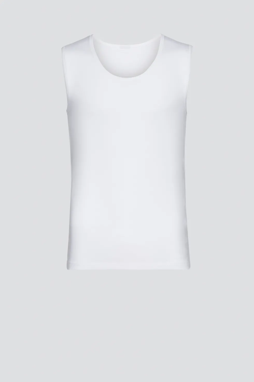 Ärmelloses Shirt aus Baumwolle und Micromodal