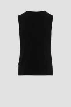 Ärmelloses Shirt aus Baumwolle und Micromodal