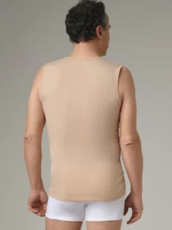 Ärmelloses Shirt aus Baumwolle und Micromodal