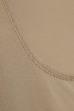 Ärmelloses Shirt aus Baumwolle und Micromodal