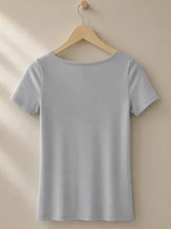 Shirt aus Merinowolle & Seide