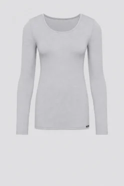 Shirt aus Merinowolle & Seide