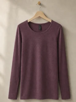 Shirt aus Merinowolle & Seide