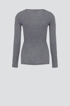 Shirt aus Merinowolle & Seide