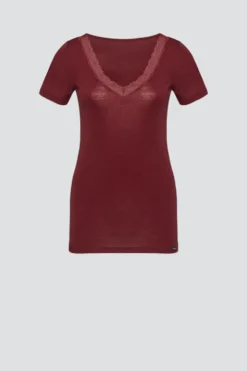 Shirt aus Merinowolle & Seide