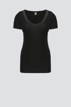 Shirt aus Merinowolle & Seide