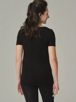 Shirt aus Merinowolle & Seide