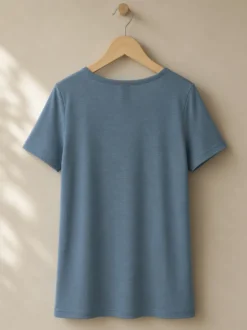 Shirt aus Merinowolle & Seide