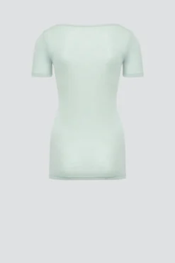 Shirt aus Merinowolle & Seide