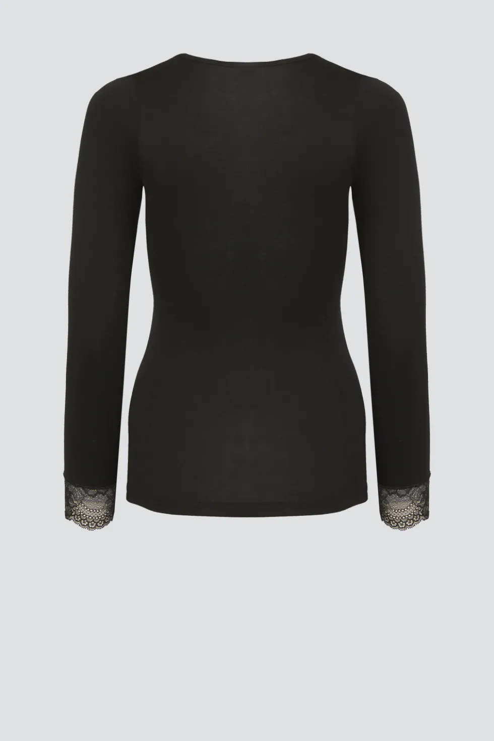 Shirt aus Modal mit Spitze