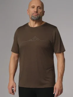 Shirt aus Wolle-Lyocell-Mischqualität mit Motivdruck