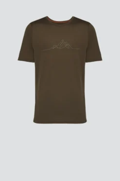 Shirt aus Wolle-Lyocell-Mischqualität mit Motivdruck