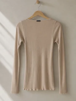 Shirt langarm aus Merinowolle & Seide