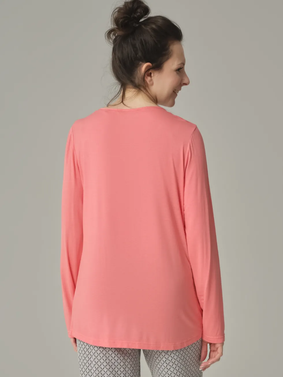 Shirt langarm aus Micromodal