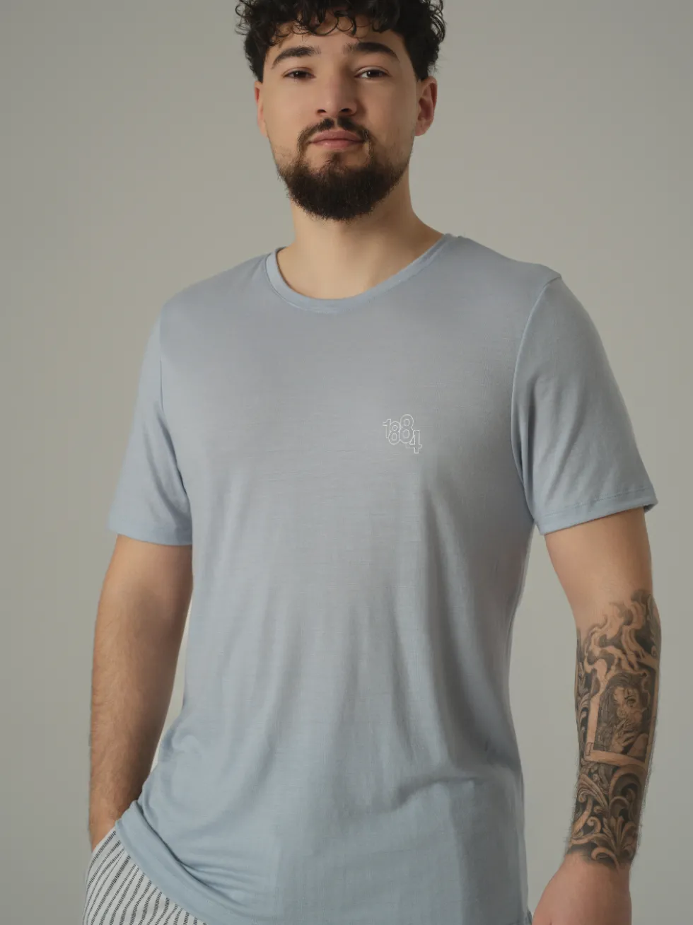Shirt mit Wolle und Motivdruck